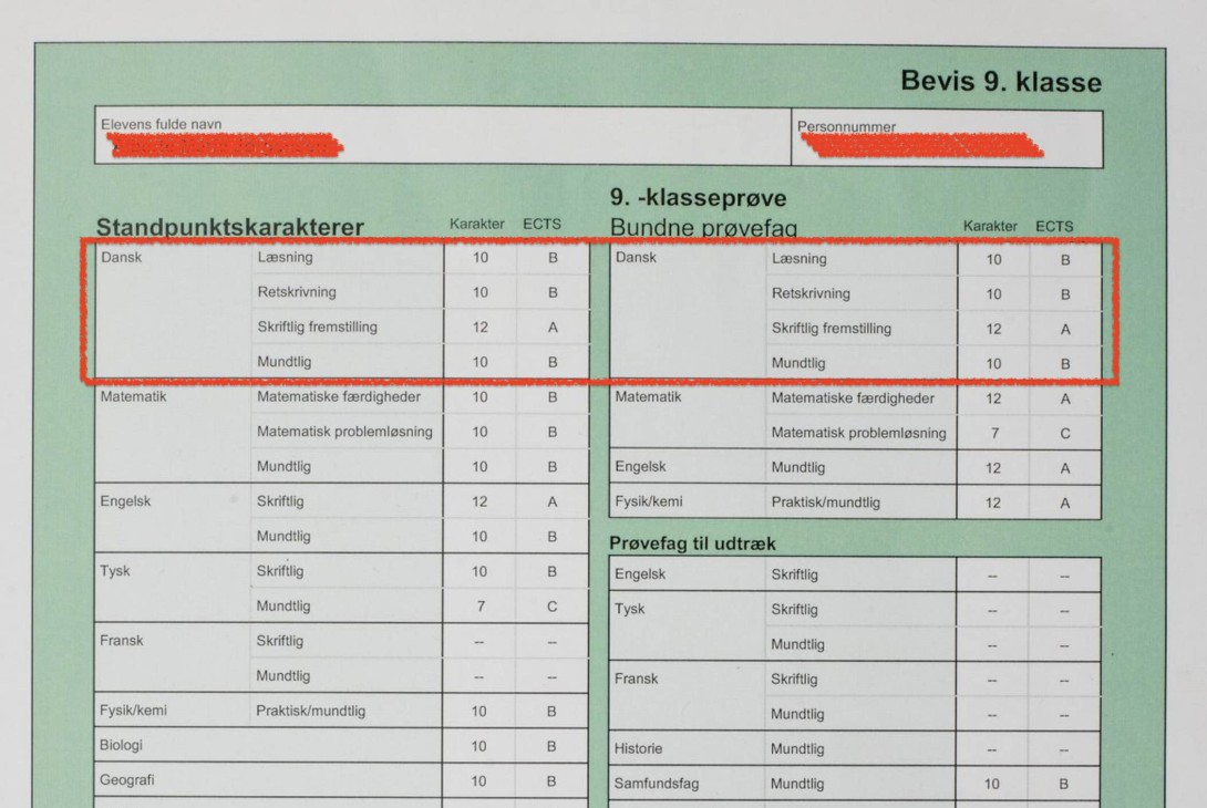 Bevis 9. klasse